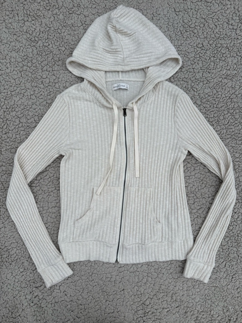 Abercrombie light weight jacket cream color